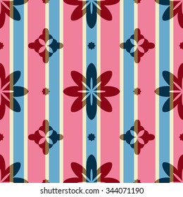 floral contemporary seamless pattern on vertical background
