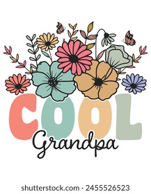 Floral cool grandpa vintage colorful