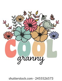 Floral cool granny vintage colorful