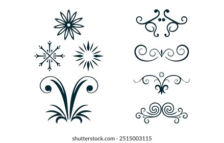 floral corner design ornament vector illustration Perfect for 
invitations, greeting cards, and other creative works that require a 
touch, Hand drawn doodle style corner with rustic floral element. 
