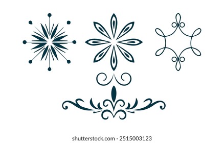 floral corner design ornament vector illustration Perfect for 
invitations, greeting cards, and other creative works that require a 
touch, Hand drawn doodle style corner with rustic floral element. 
