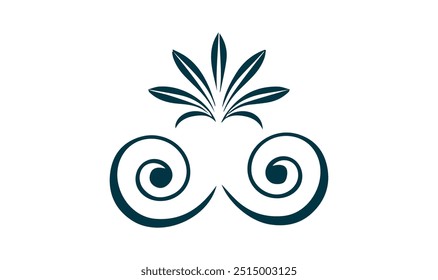 floral corner design ornament vector illustration Perfect for 
invitations, greeting cards, and other creative works that require a 
touch, Hand drawn doodle style corner with rustic floral element. 
