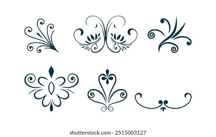 floral corner design ornament vector illustration Perfect for 
invitations, greeting cards, and other creative works that require a 
touch, Hand drawn doodle style corner with rustic floral element. 
