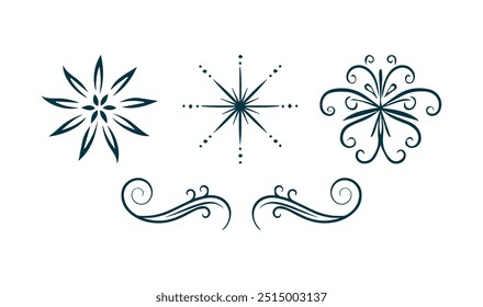 floral corner design ornament vector illustration Perfect for 
invitations, greeting cards, and other creative works that require a 
touch, Hand drawn doodle style corner with rustic floral element. 
