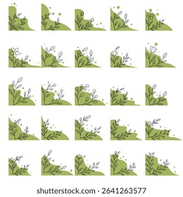 Floral Corner Shape Ellement Collections