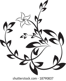 Floral Corner Vector Illustration Stock Vector (Royalty Free) 18790837 ...