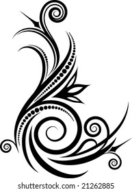 Floral corner. Vector illustration. Lot of similar images in my gallery.