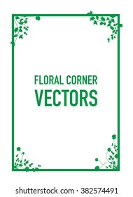floral corners background