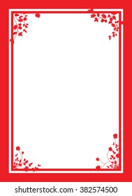 floral corners background