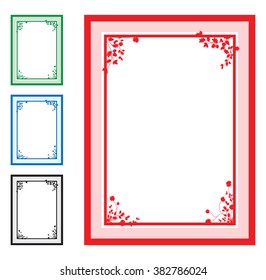 floral corners background