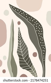 Floral cover background in boho style