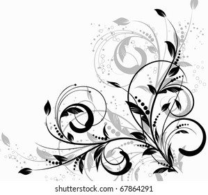 floral creative decorative abstract background