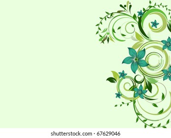 floral creative decorative abstraction background