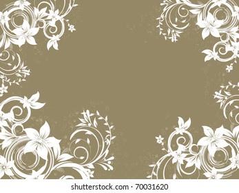 floral creative decorative abstraction background