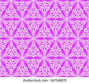 floral creative geometric ornament on background. Seamless vector illustration. For modern interiors design, wallpaper, textile industry.