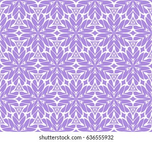 floral creative geometric ornament. Seamless vector illustration