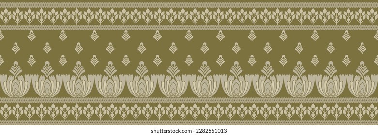 Floral cross stitch embroidery on white background.geometric ethnic oriental pattern traditional.Aztec style,abstract,vector,illustration.design for texture,fabric,clothing,wrapping,decoration,carpet.