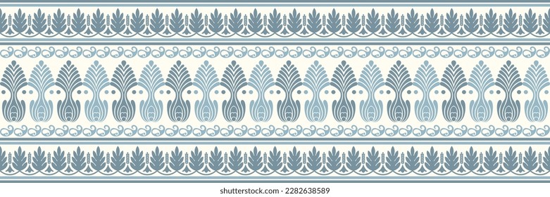 Floral cross stitch embroidery on white background.geometric ethnic oriental pattern traditional.Aztec style,abstract,vector,illustration.design for texture,fabric,clothing,wrapping,decoration,carpet.