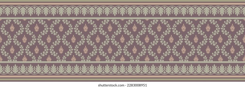 Floral cross stitch embroidery on white background.geometric ethnic oriental pattern traditional.Aztec style,abstract,vector,illustration.design for texture,fabric,clothing,wrapping,decoration,carpet.