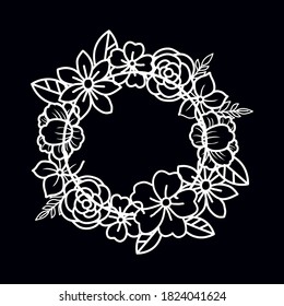 Free Free Svg Flower Wreath Free SVG PNG EPS DXF File
