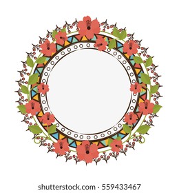 floral cute frame decorative