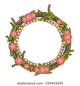 floral cute frame decorative