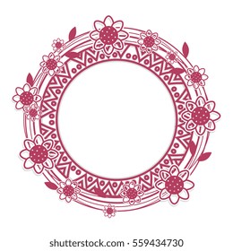floral cute frame decorative