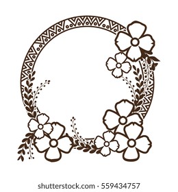 floral cute frame decorative