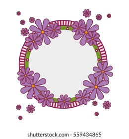 floral cute frame decorative