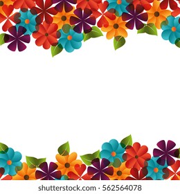 floral cute frame decorative