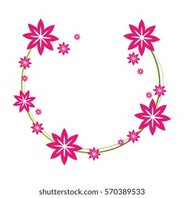 floral cute frame decorative