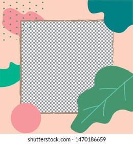 Floral cute modern post template