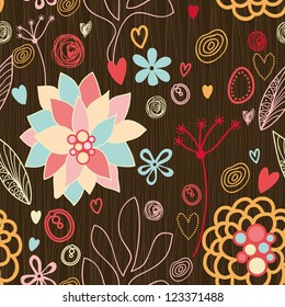 Floral Cute Seamless abstract Pattern