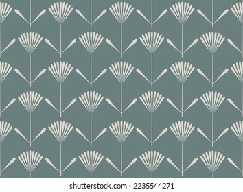 Floral cute seamless pattern. Elegant flower element for cloth fabric, curtain and furniture textile, interior wallpaper. Vector illustration.