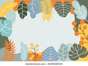 Floral Cute Soft Blue Background