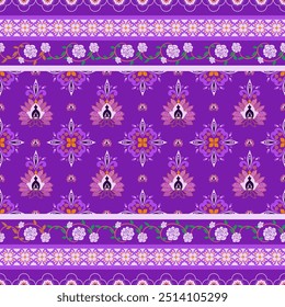 Floral  damask  abstract border pattern Design for boho harem yoga pants ,silk saree ,sarong,border,background ,wall paper,clothing, wrapping,batik ,fabric , embroidery .and other design.