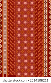 Floral  damask  abstract border pattern Design for baya dress ,silk saree ,sarong,border,background ,wall paper,clothing, wrapping,batik ,fabric , embroidery .and other design.