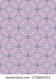 Floral Damast Diamant nahtlose Muster warme Farbe.Geometrisches Motiv Blume Ornament handgezeichnetes Vektorelement.Ethnische traditionelle indische,arabische,Stammesgrafik.Für Druck,Stoff,Teppich,Wrap,Dekorieren.