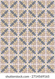 Floral damáscara orintal padrão sem costura cor quente.Geométrico motivo flor ornamento mão desenhado vetor elemento.Étnico tradicional indiano,árabe,tribal illation.For impressão,tecido,tapete,envoltório,decorar