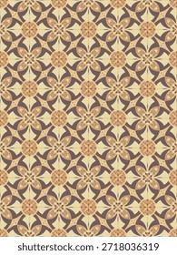 Floral damáscara orintal padrão sem costura cor quente.Geométrico motivo flor ornamento mão desenhado vetor elemento.Étnico tradicional indiano,árabe,tribal illation.For impressão,tecido,tapete,envoltório,decorar