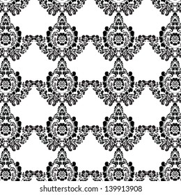 Floral damask pattern