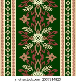Floral Damask Pattern perfect for a vintage festive wallpaper or textile design