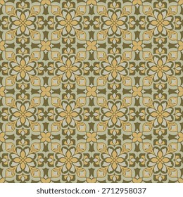 Diseño de azulejos sin costura de patrón de damasco floral, elegante decorativo patrón de damasco floral para el Fondo de pantalla y la materia textil, estilo asiático vintage patrón de damasco floral de fondo