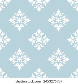 floral damask repeat pattern vector file