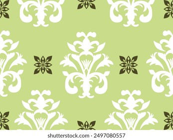 floral Damask Seamless Pattern ethnic Classical luxury  royal Vintage, paisley elements ornament victorian seamless texture for wallpapers, textile  for wallpapers
