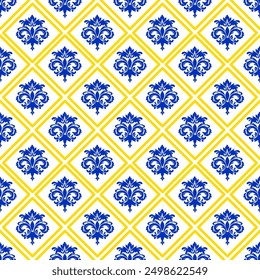 floral Damask Seamless Pattern ethnic Classical luxury  royal Vintage, paisley elements ornament victorian seamless texture for wallpapers, textile  for wallpapers