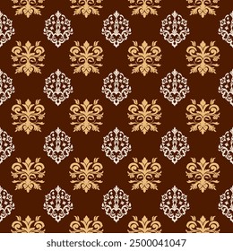 floral Damask Seamless Pattern ethnic Classical luxury royal textile Vintage, paisley elements ornament victorian seamless texture for wallpapers