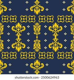floral Damast Nahtloses Muster ethnisch Klassische Luxus königlich Vintage, Paisley Elemente Ornament Victorian nahtlose Textur für Tapeten, Textil für Tapeten
