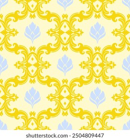 floral Damask Seamless Pattern ethnic Classical luxury royal Vintage, paisley elements ornament victorian seamless texture for wallpapers, textile for wallpapers