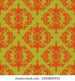 floral Damask Seamless Pattern ethnic Classical luxury royal Vintage, paisley elements ornament victorian seamless texture for wallpapers, textile for wallpapers
